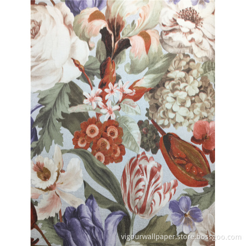 Blumendesign für Home Decor 3D PVC-Tapete